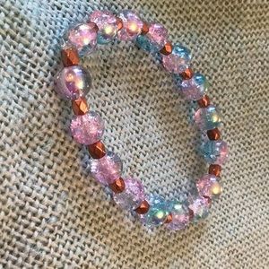 Pastel marble beaded bracelet